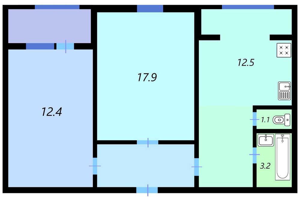 Продажа 2-кім квартири вул. Миколи Закревського, 19