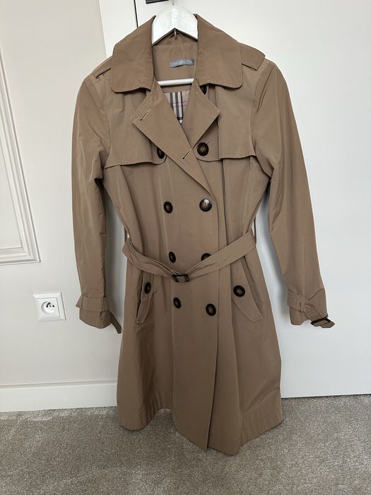 Klasyczny beżowy Trencz Lauren MANIFIQ rozm. M