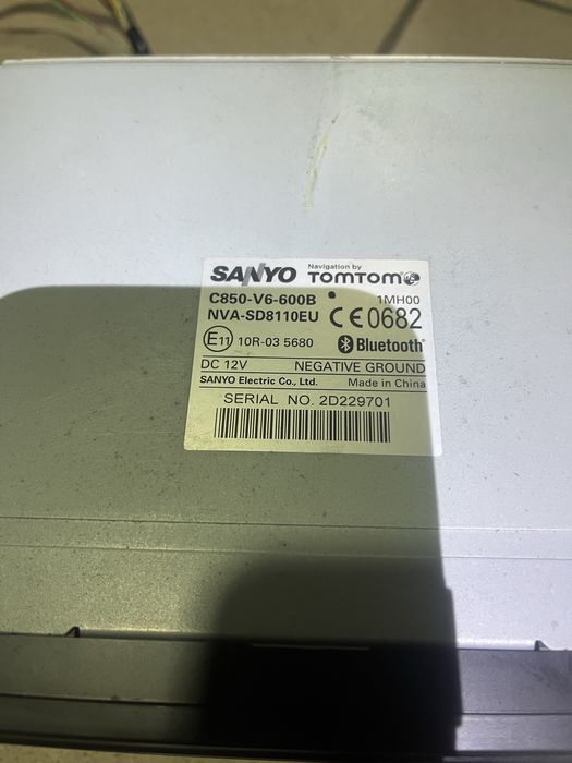 Магнітола 2 din sanyo c850-v6-600b навігація tom tom