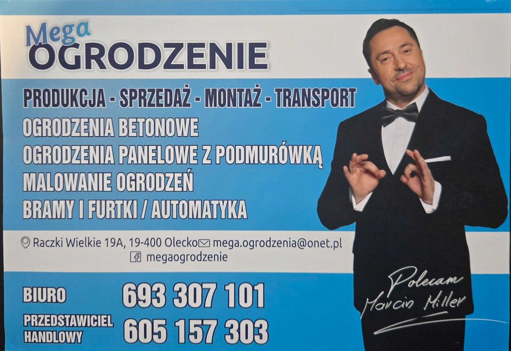 Mega Ogrodzenie - Panelowe Podmurówka Barwiona GRAFIT  -BRAMY I FURTKI