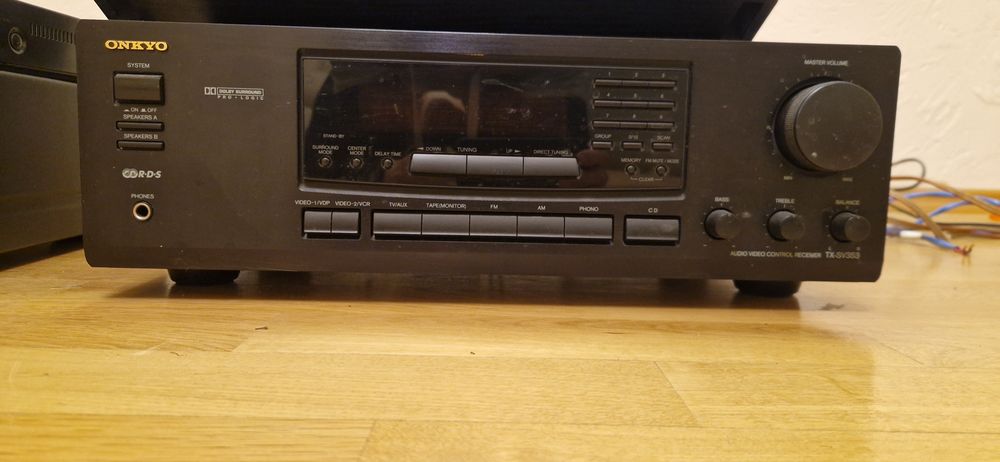 Zestaw Audio Onkyo Vintage: Amplituner TX-SV 353 + Zmieniarka CD + Gło