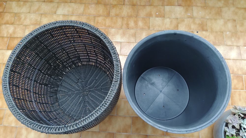 Vaso para plantas Castanho