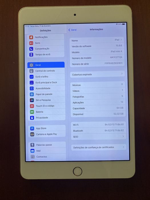 iPad mini 4 - 64 GB