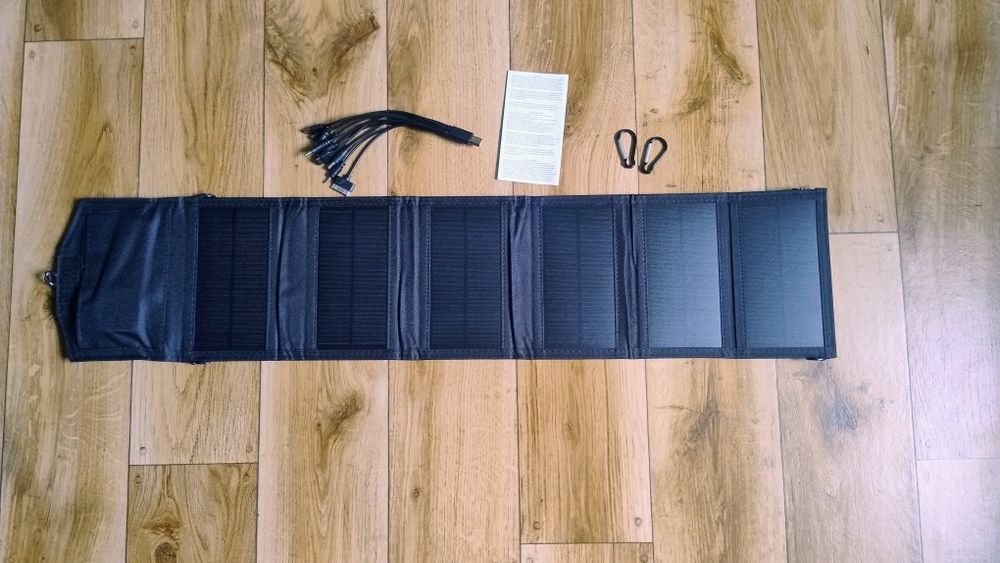 Солнечная панель 20w складная портативная 2  usb