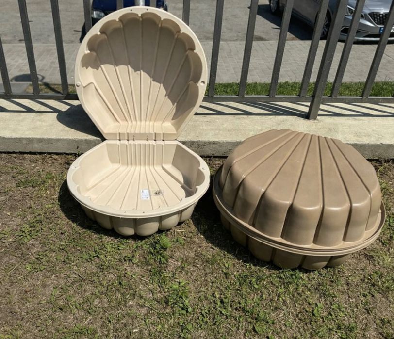 Пісочниця з накриттям пластикова, песочниця пісочниця-басейн, пісочниця долоні, різні кольори пісочниці