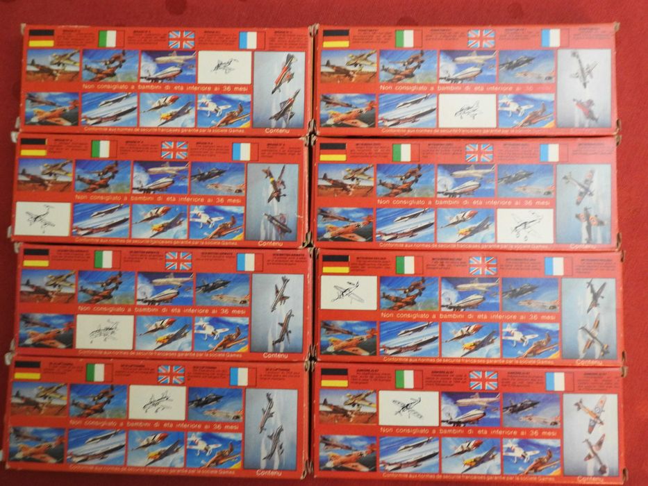 Kits de aviões de montar (edições anos 90)-itens 1 a 7 (total de 23)