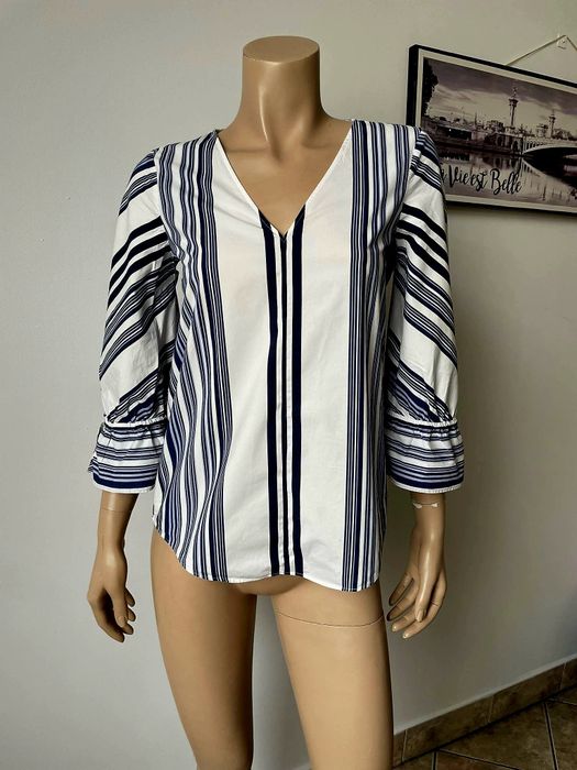Massimo Dutti bluzka damska rękaw ¾ S