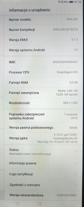 Tablet Huawei MediaPad T3 10