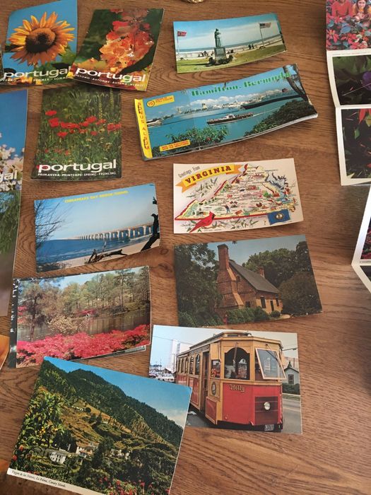 Postais antigos anos 80