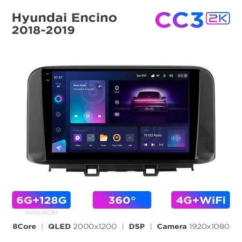 Штатная магнитола Teyes CC3 2k 4+64 Gb Hyundai Encino 2018-2019