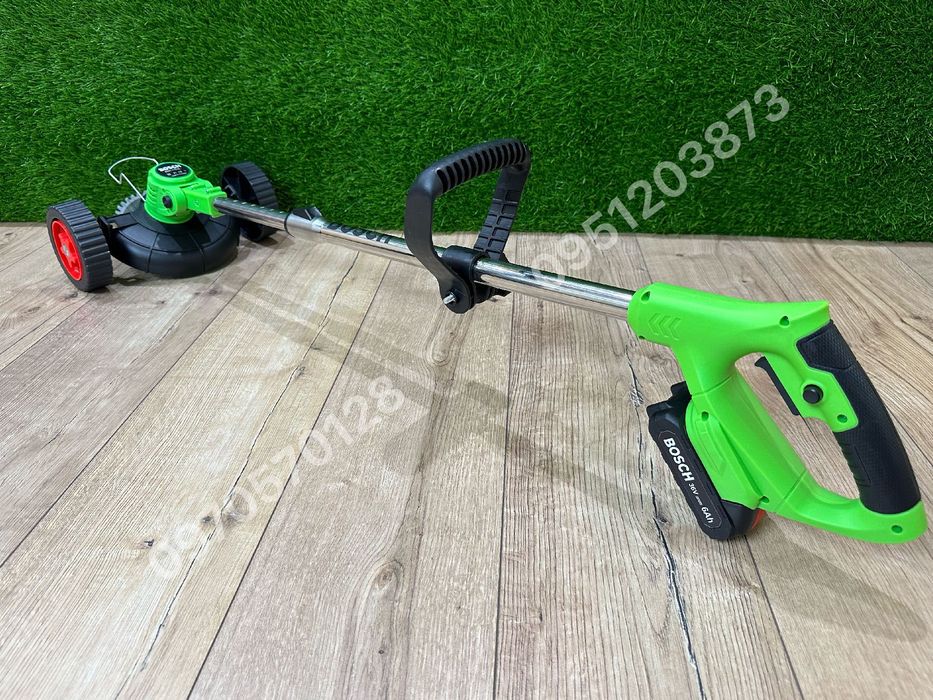 Аккумуляторный триммер BOSCH BUR187BL 36V 6Ah + колеса 9000 об/мин