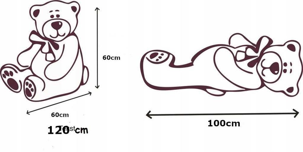 Duży pluszowy miś 120 cm - przytulanka dla dzieci