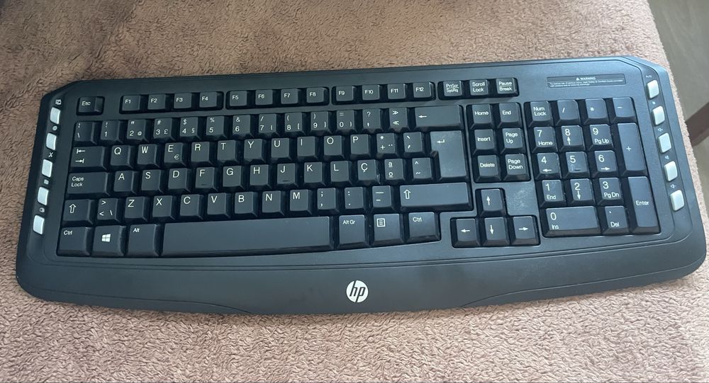 Teclado e Rato HP sem fios (falta adaptador usb)
