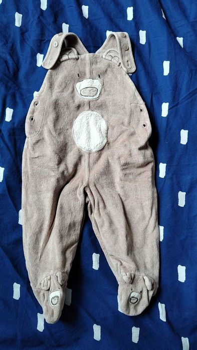 Misiowy kombinezon ogrodniczki 6m