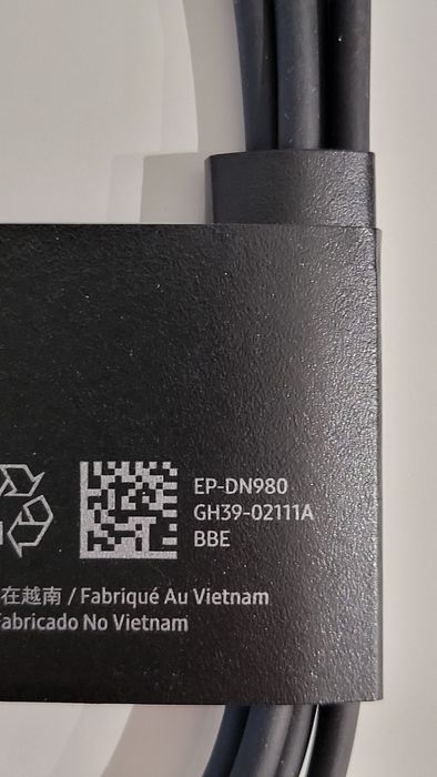 Kabel USB-C Samsung oryginalny nowy 1m biały lub czarny