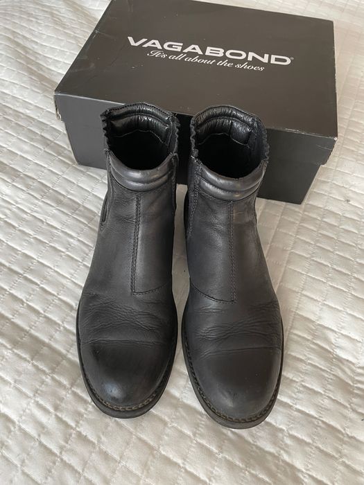 Vagabond bikery botki pantofle męskie 41 skóra naturalna 26,5-27 cm