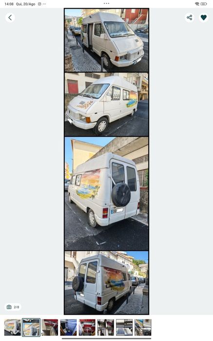 Autocaravana Renault trafic 2.1 gasóleo 1989