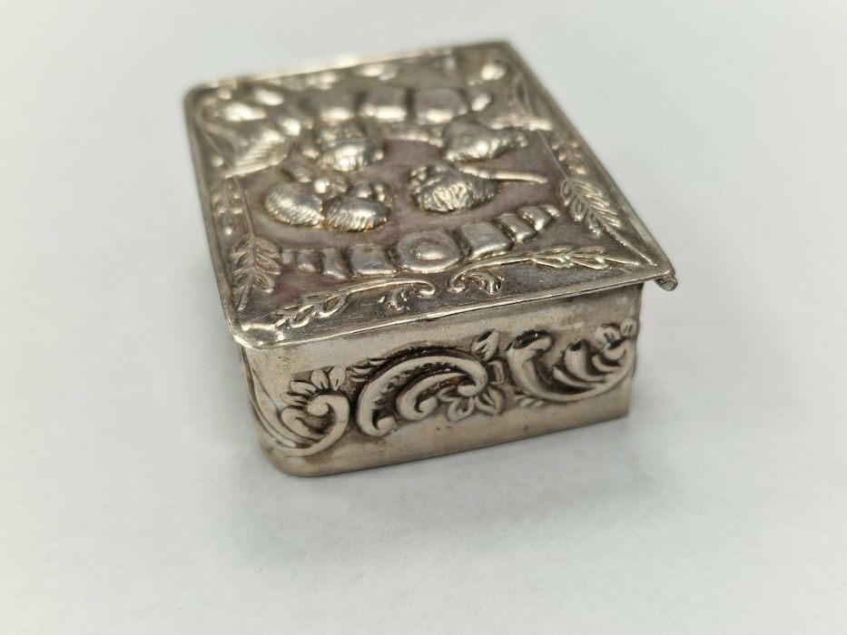 Srebro 925/ Srebrne pudełko ozdobne/ 31.00 gram/ praca ręczna