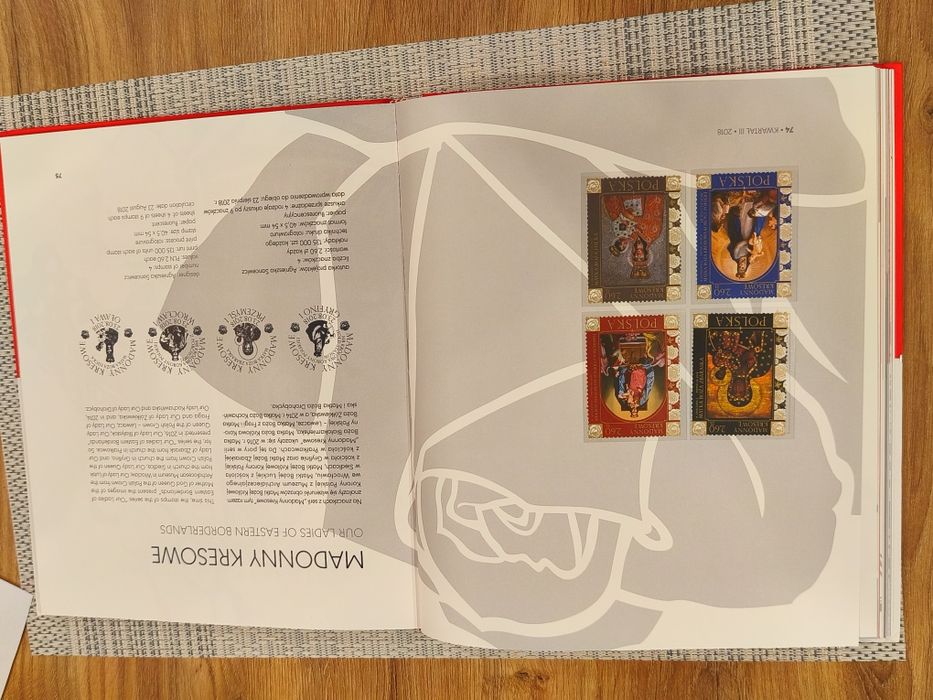 Księga znaczków pocztowych 2018 rok.