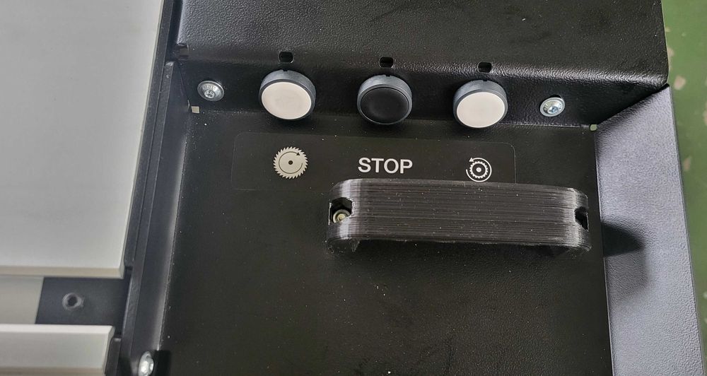 Piła, formatowa ROBLAND Z400M + START/STOP w uchwycie wózka