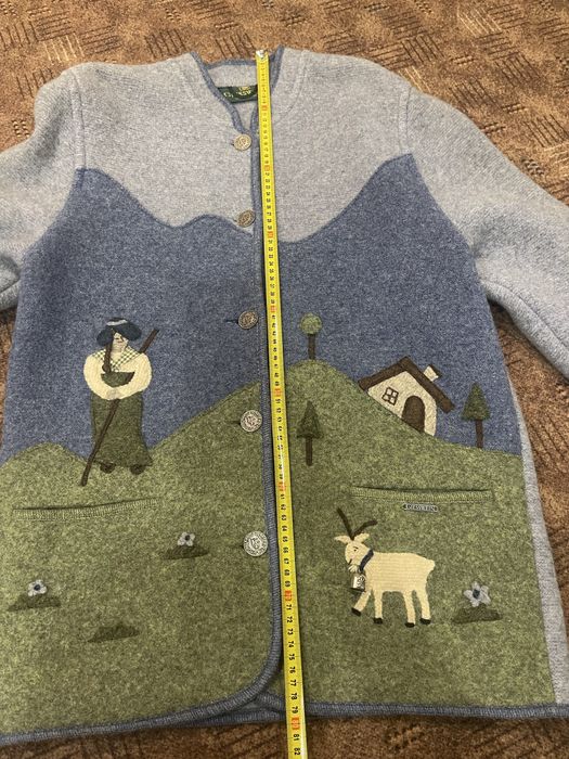 Шерстяний жакет пальто Giesswein з вареноі вовни. Оригінал