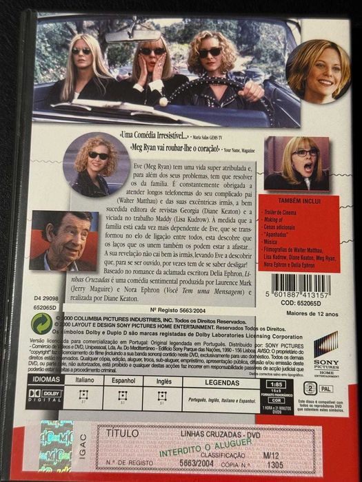 DVD do filme Linhas Cruzadas