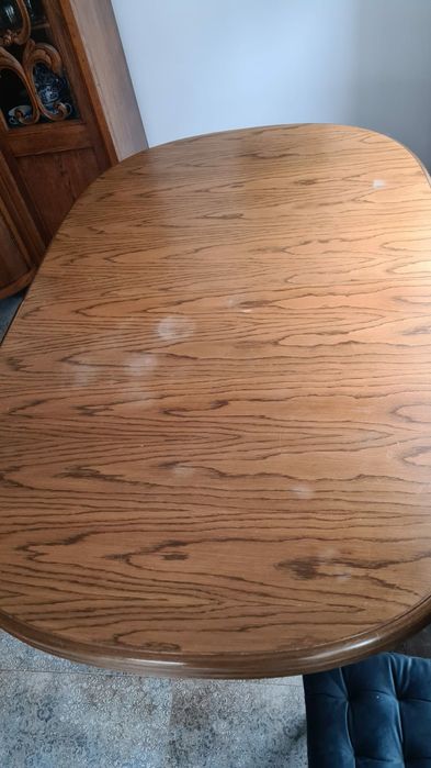 Duży stół dębowy  owalny  rozsuwany