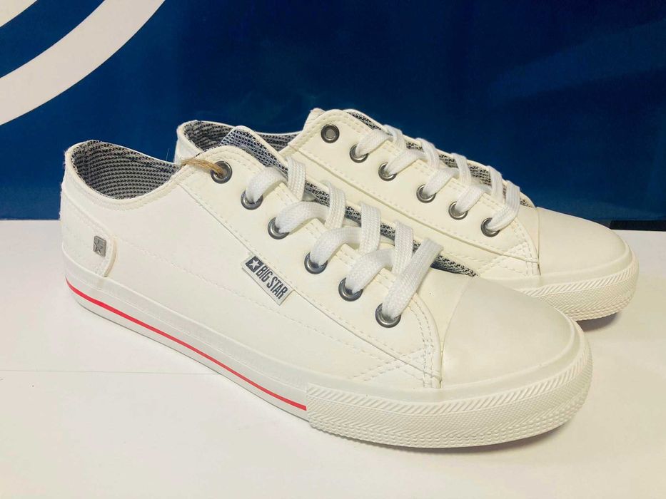 Big star trampki męskie ecoskóra białe 40 - 45