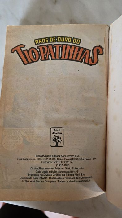 Livro tio patinhas "anos de ouro do tio patinhas"