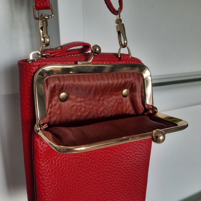 Красный кошелёк сумка. Червоний гаманець Baellerry.