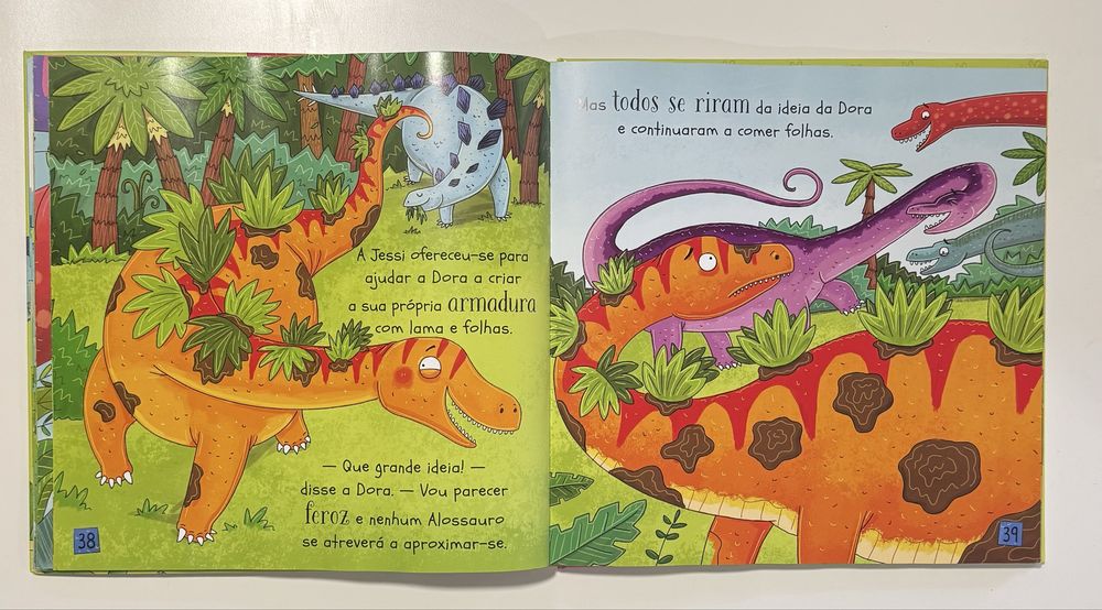 Livro infantil “O Grande Livro das Aventuras de Dinossauros”