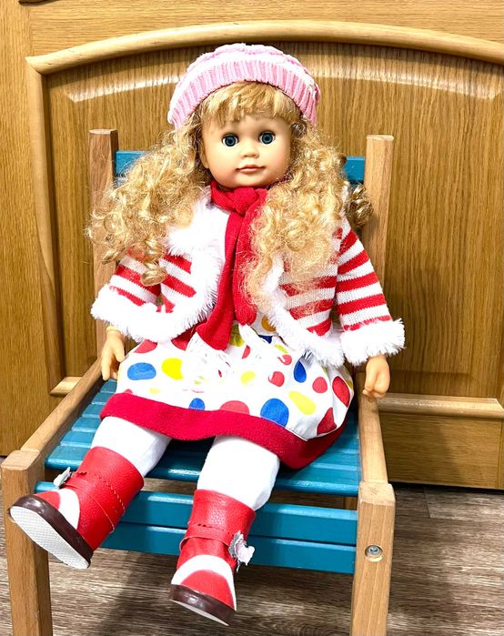 Интерактивная кукла/ Інтерактивна лялька Ангелина-2 с мимикой, 57 см.