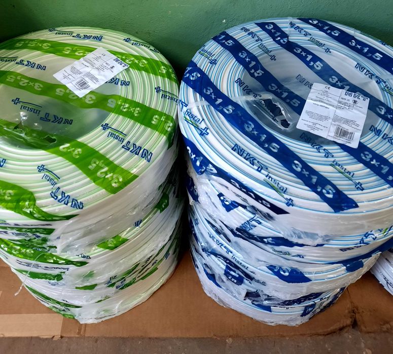 Przewód kabel płaski NKT INSTAL+ YDYp 3x1,5 3x2,5 4x1,5 5x1,5 5x2,5