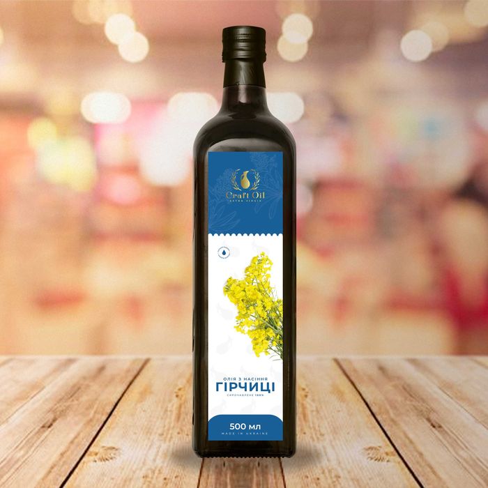 Масло семян горчицы | Олія насіння гірчиці сиродавлена | CraftOil