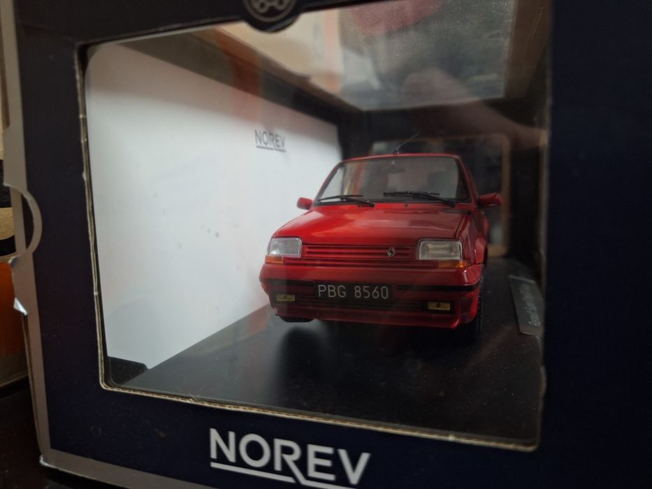 Renault 5 SuperCinq GT Turbo Red 1989 Norev 1:18