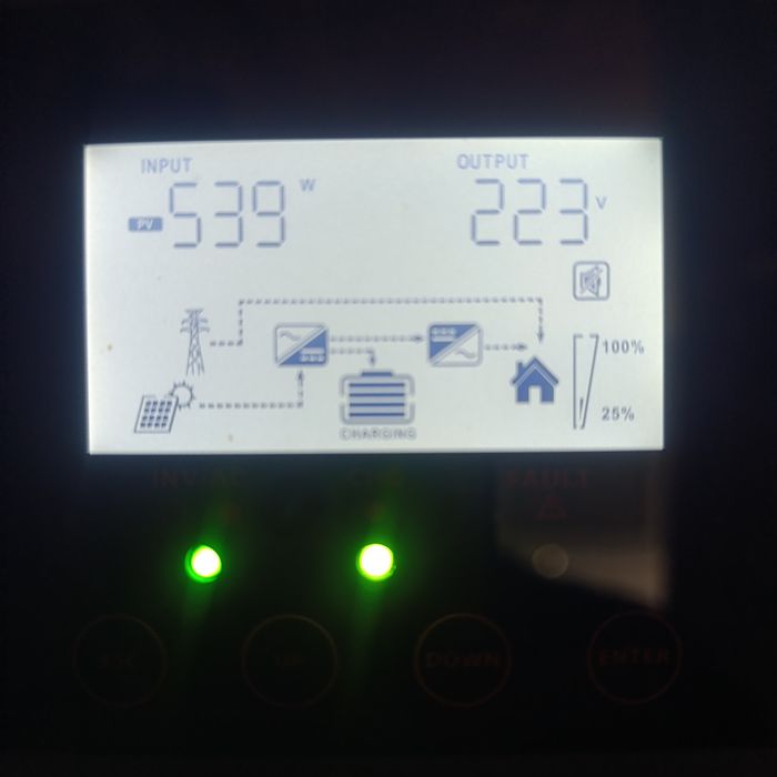 Гибридный инвертор солнечный PowMr 3200W 24V POW-HVM3.2H-24V-N