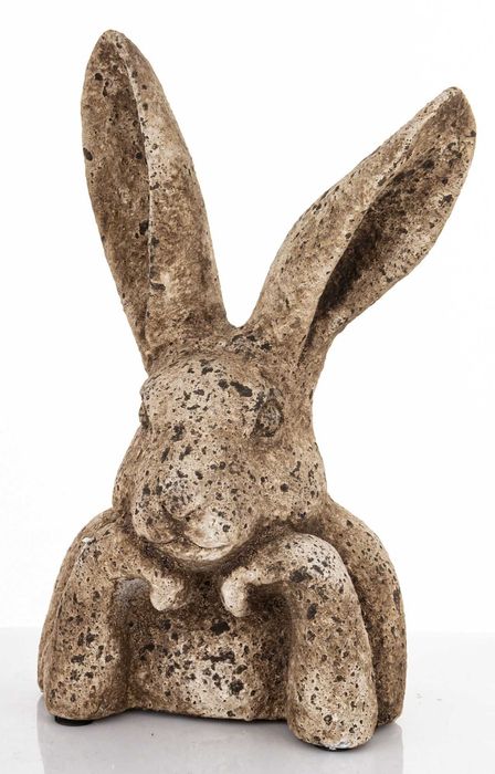 Zając Bust zamyślony szaro-brązowy Piękny! h36cm. 177597