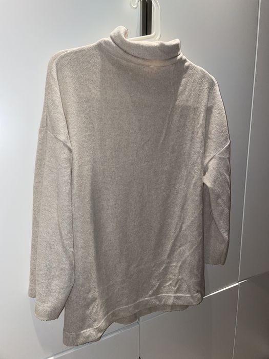 Nowy beżowy golf sweter z golfem damski rozm. S