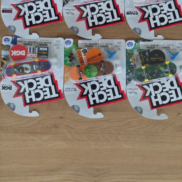 Zestaw deskorolka Tech Deck, fingerboard, DGK, Primitive, PlanB.