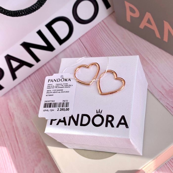 Сережки pandora оригінал, серьги пандора, сережки пандора оригінал