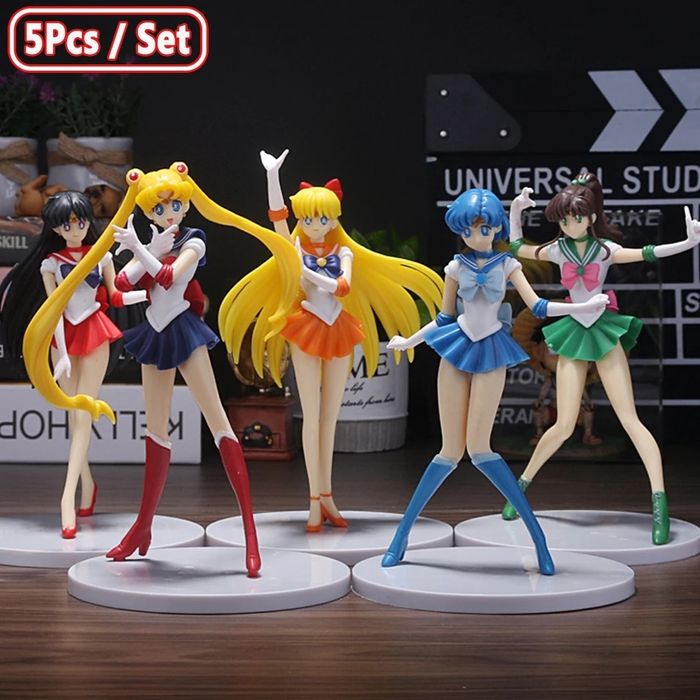 Saillormoon  Conjunto 5 figuras