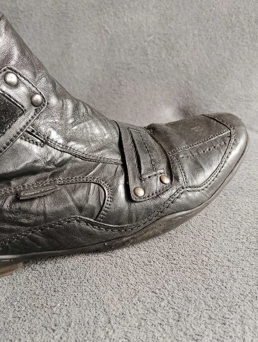 Skórzane botki męskie.