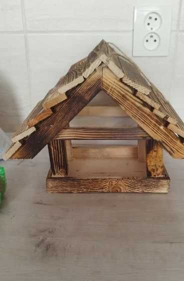 Duży karmnik dla ptaków budka dekoracja ogród taras dom