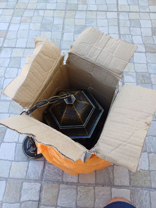 Candeeiro novo em caixa