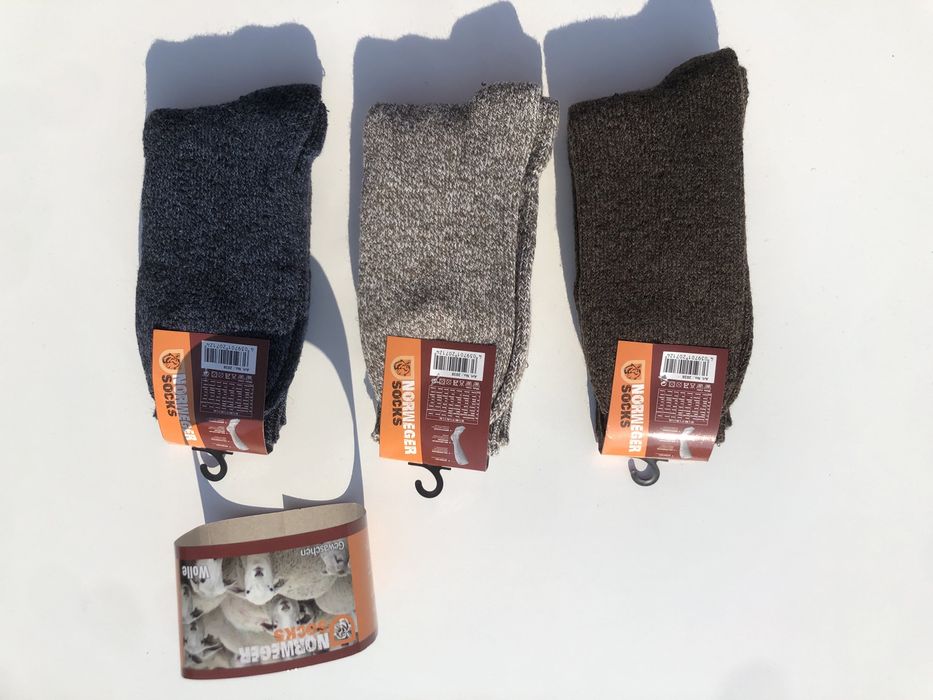 Skarpety Norweger Ciepłe r.39-42 Męskie Skarpety na narty zimę 3 pary