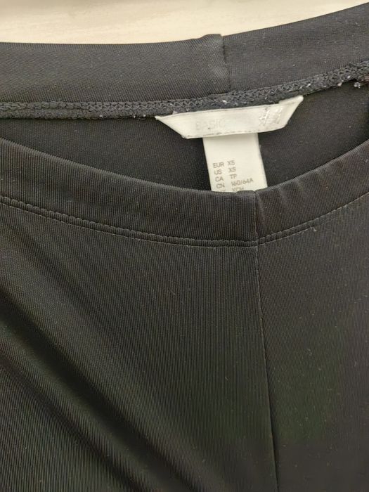 Czarne legginsy basic H&M XS
