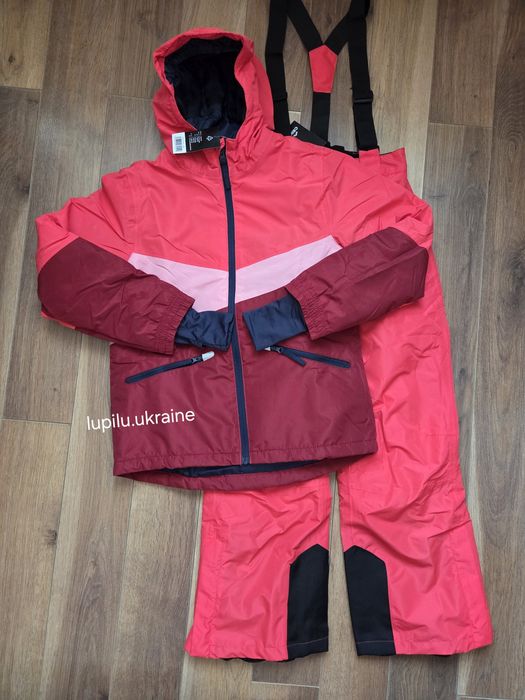 Crivit 134/140 лижний термо комплект на дівчинку комбінезон зимовий