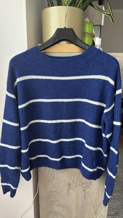 Sweter damski granatowy