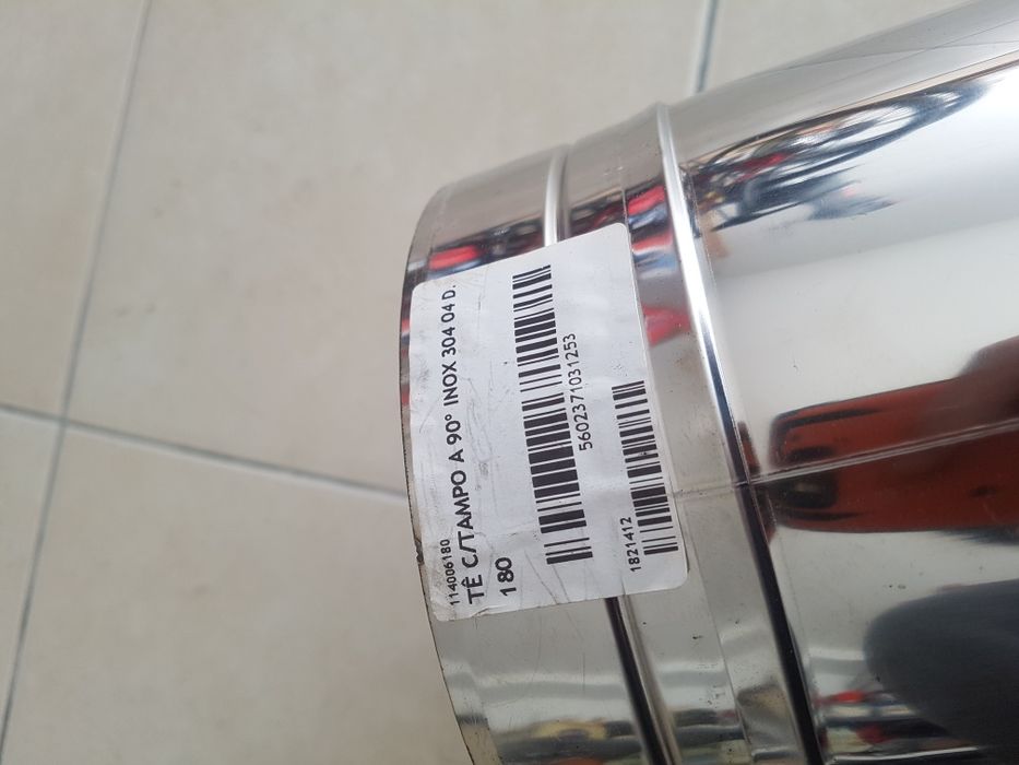 Tubos para chaminé inox 180mm