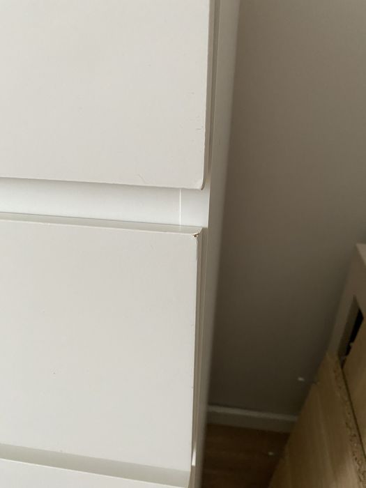 Komoda Malm biała 6 szuflad